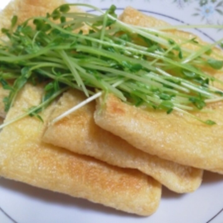 カリッとおいしい 油揚げのそのまま焼き レシピ 作り方 By Mywayu 楽天レシピ